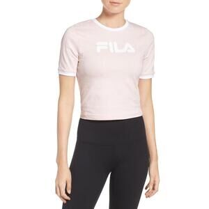 Fila Womens Tionne Logo Crop Tee Size L